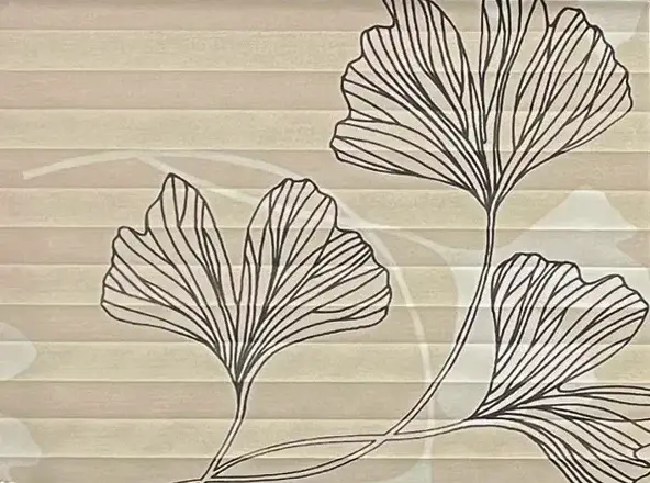 Tkanina -  Ginkgo - dekorativna plise